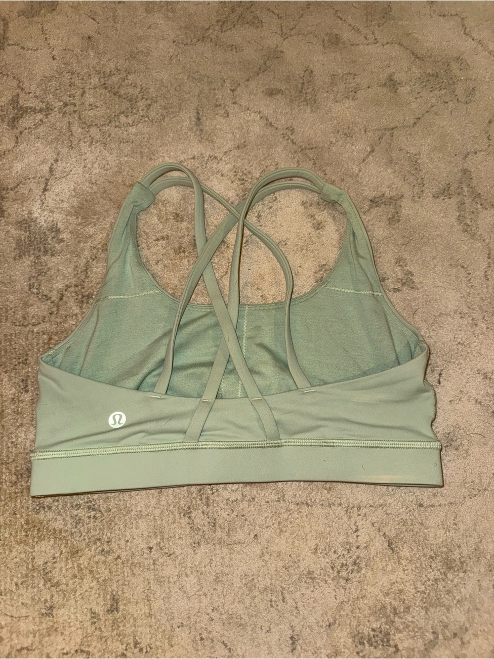 Lululemon Light Sage Green Strappy Sports Bra - Size 6